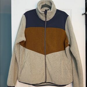 Kuhl brand high pile fleece zip up jacket.